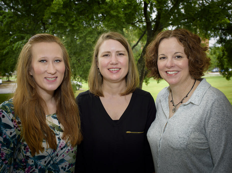 Ellen Graves, Susan Collins-Smith, and Keri Lewis (Photo by MSU Extension Service/Kevin Hudson).