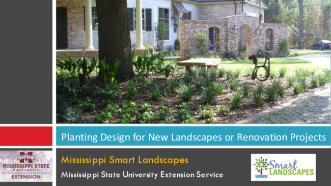 Preview of Mississippi Smart Landscapes - Planting Design for New Landscapes or Renovation Projects